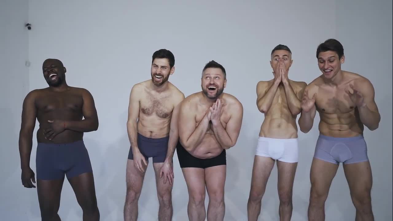 Men In Their Underwear Stock Video Motion Array