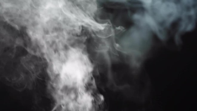 Burning, Smoke On Black