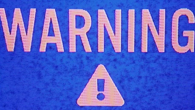Glitching Warning Logo - Stock Video