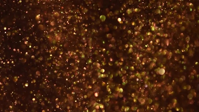 Rose gold glitter particles slow down. G, Stock Video