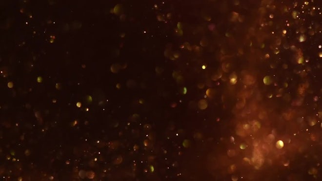 Golden Dust Particles Motion - Stock Video