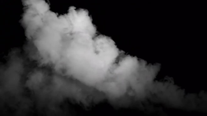 White Clouds On Black Background