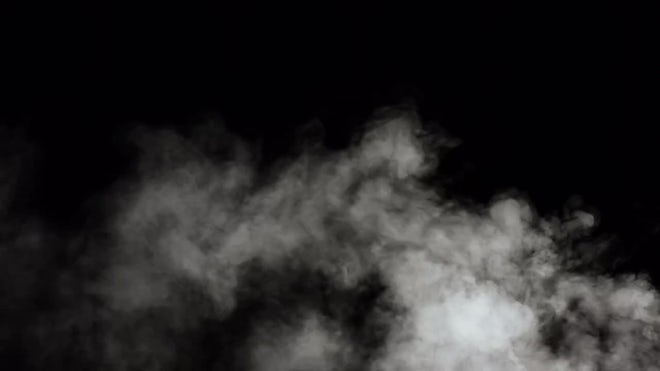 White Smoke On Black Background - Stock Video | Motion Array