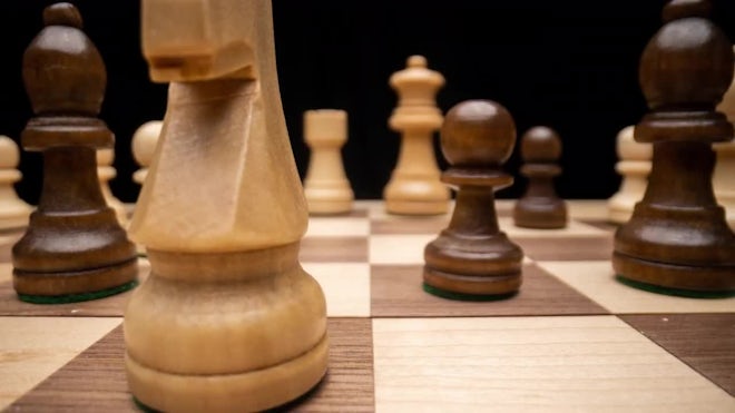 Top Down of Chess Game with Pieces in Starting Position, Moving Closer,  Lifestyle Stock Footage ft. chess & pieces - Envato Elements