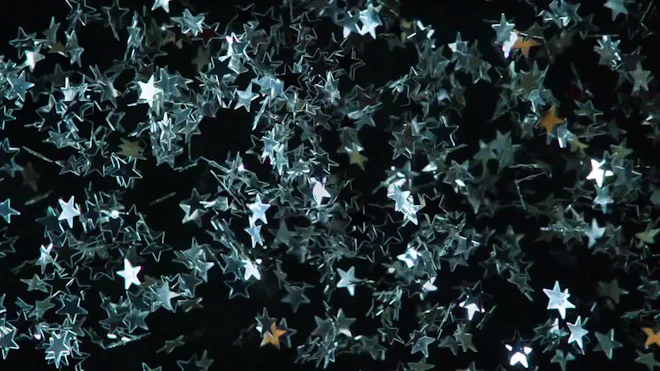 Silver Raining Stars Animated Blue And Silver Stars
