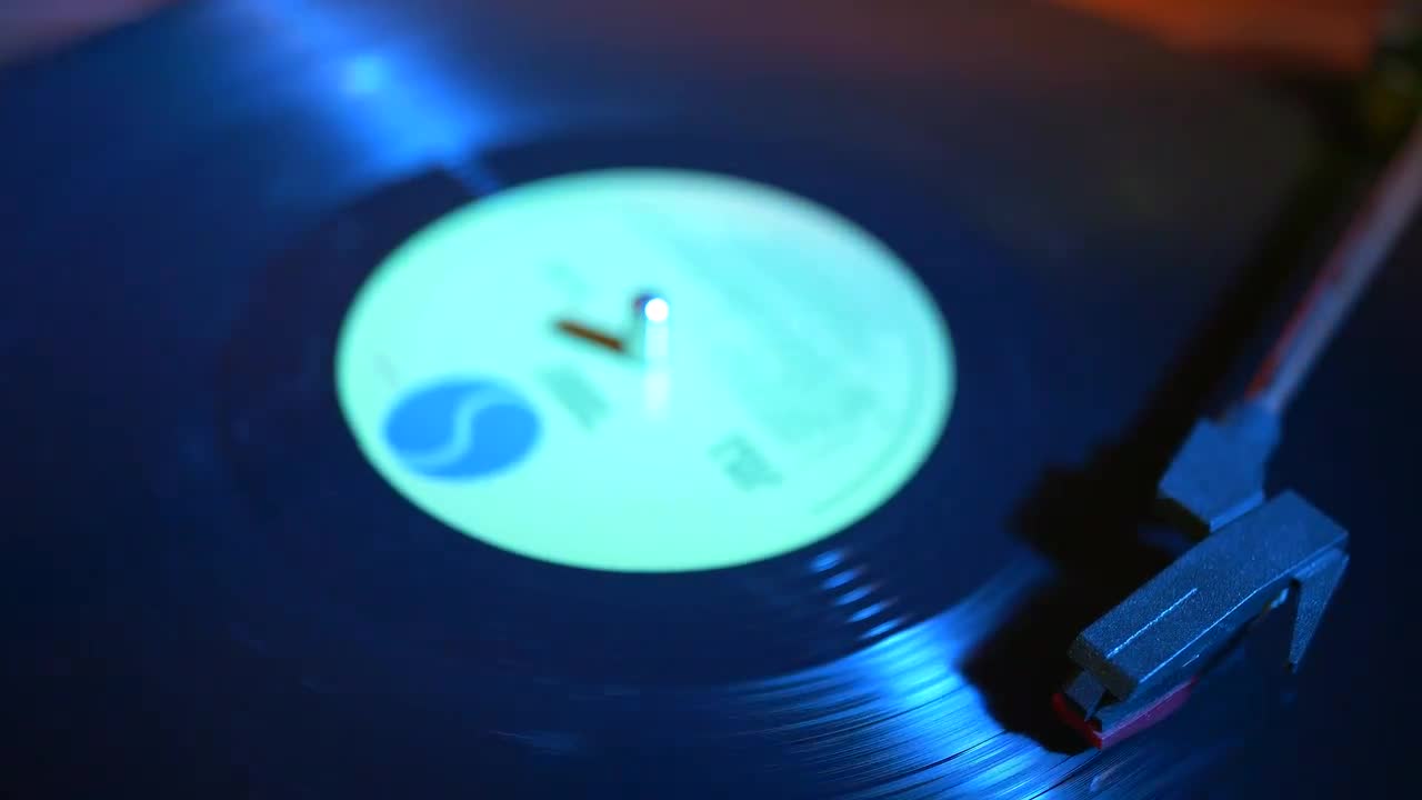 Candle Spinning On Vinyl Record - Stock Video | Motion Array