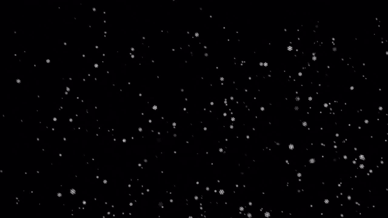 Snow Flakes Effect - Stock Video | Motion Array