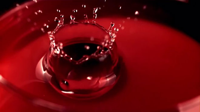 Drops Of Red Wine Fall Down - Stock Video