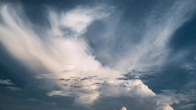 Blue sky with white clouds. Blue sky with white fluffy clouds (portrait ,  #spon, #white, #sky, #Blue, #portrai…