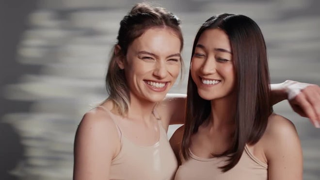 Cheerful Models Posing In Studio - Stock Video | Motion Array