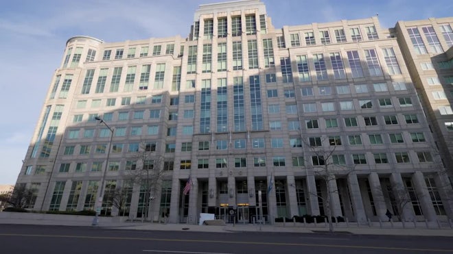 ICE headquarters building in Washington DC
