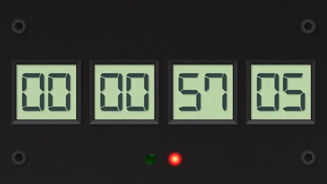 Digital countdown timer, Stock Video