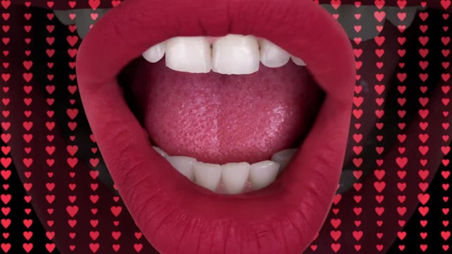 Red Woman's Lips - Stock Video | Motion Array