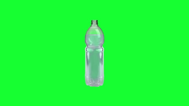 Small Water Plastic Bottle Rotates On Stock Footage Video (100%  Royalty-free) 15156688