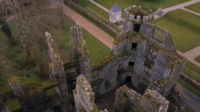 medieval castles birds eye view