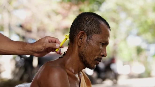 buddhist monk haircut