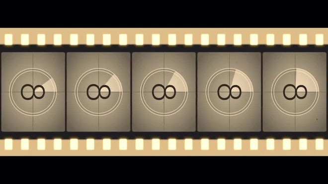 Film Leader Countdown On Super 8mm Film - Stock Video