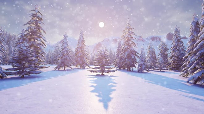 Winter Background Animation Loop Snowfall Wallpaper Animated