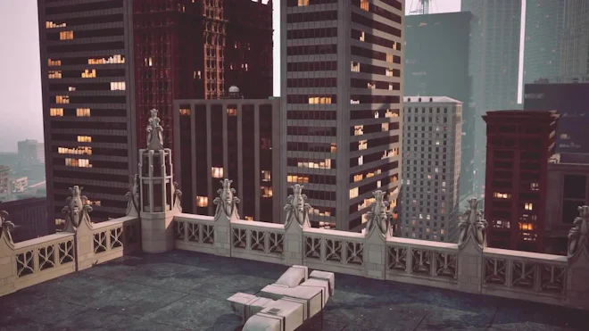 Ledge Rooftop View City Rooftop Ledge