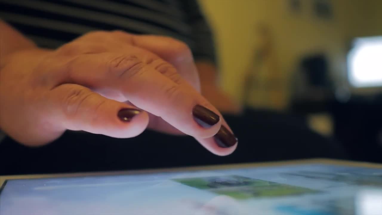 Using Tablet For Maps And Geolocation - Stock Video | Motion Array