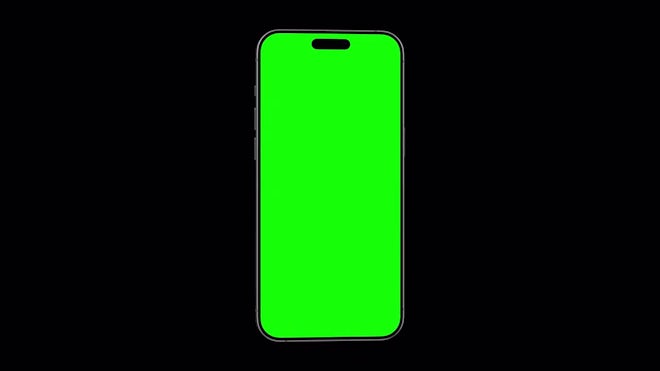 Isolated Black Phone Green Screen - Stock Motion Graphics | Motion 