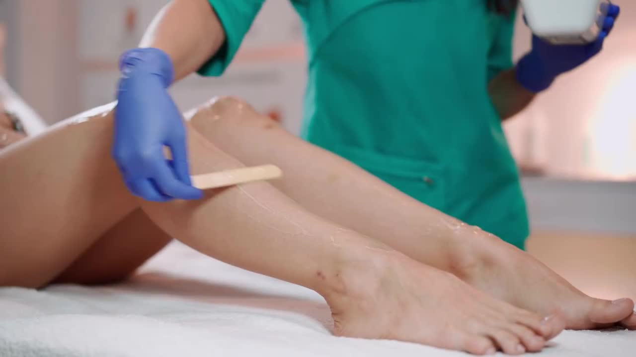 Woman Makes Procedure Laser Hair Removal Stock Video Motion Array