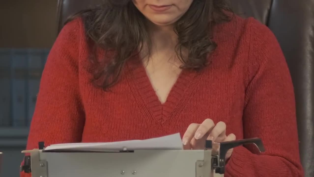 メーカー Woman Writing Video Stock - Typewriting Vintage A On トートバッグ