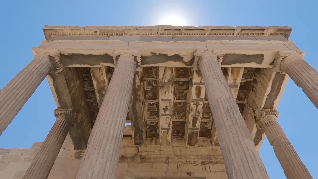 Sanctuary Pandroseion On The Acropolis - Stock Video | Motion Array