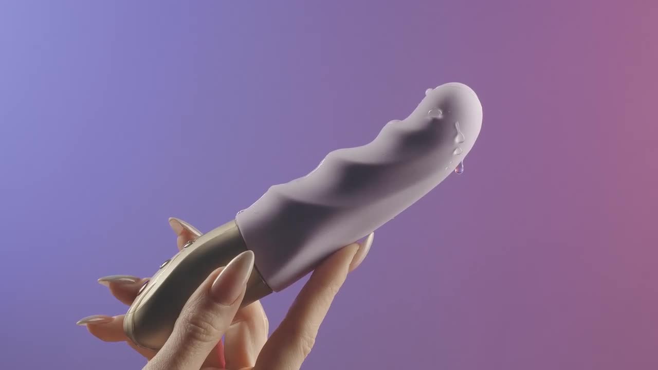 Close Up Of Woman Hand Holding Female Sex Toy Stock Video