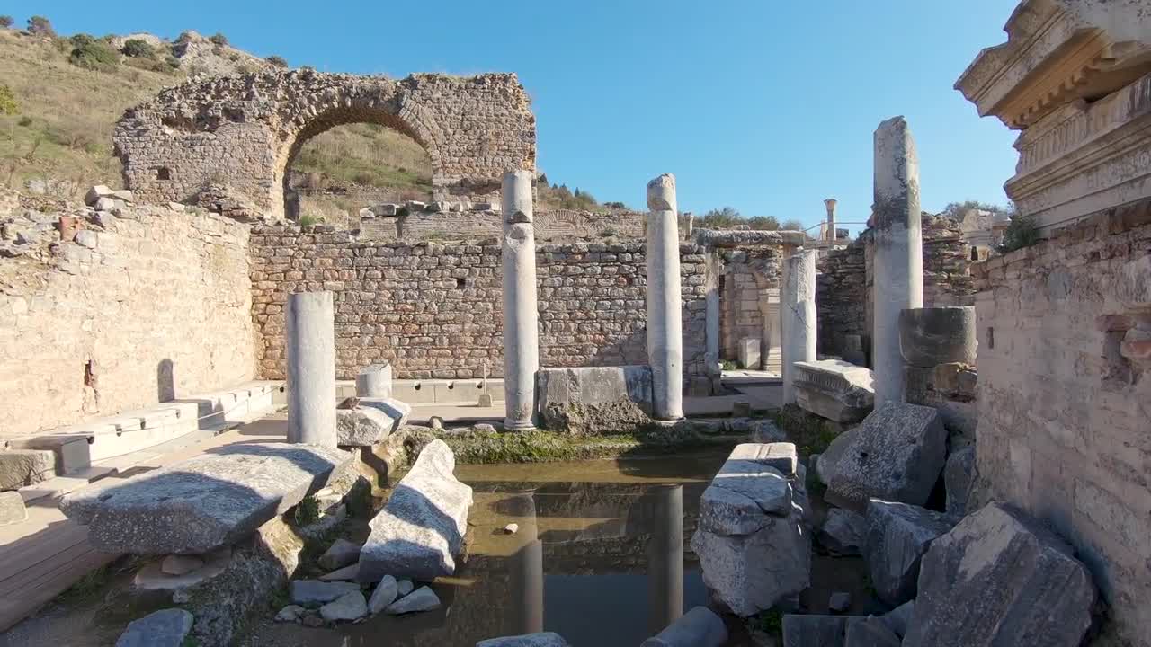 Scholastica Baths Located On Curetes Street In The Ancient City Of