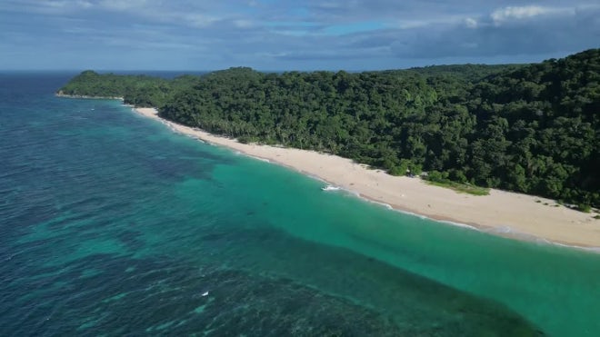 Aerial View Of A Beautiful Quiet Tropical Sandy Beach, Puka Shell ... Image Puka image beautiful image beautiful - Aerial View Of A Beautiful Quiet Tropical Sandy Beach, Puka Shell ...