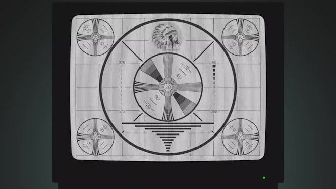 Tv Test Pattern Indian Indian Head Test Pattern TV Television Screen