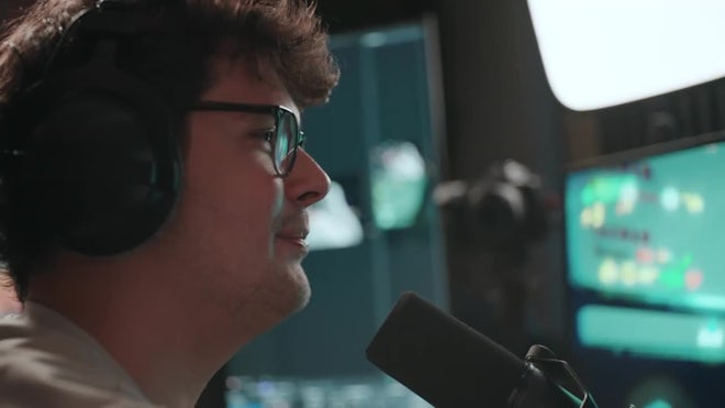 Young Man Playing Video Games And Setting Up A Livestream - Stock Video | Motion Array