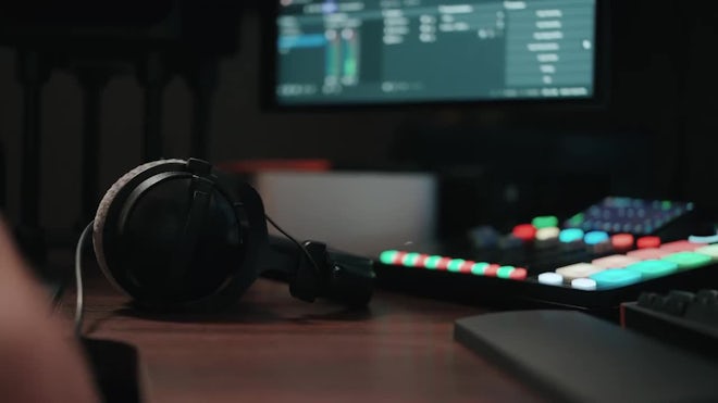 Young Man Playing Video Games And Setting Up A Livestream - Stock Video | Motion Array