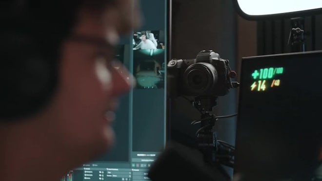 Young Man Playing Video Games And Setting Up A Livestream - Stock Video | Motion Array