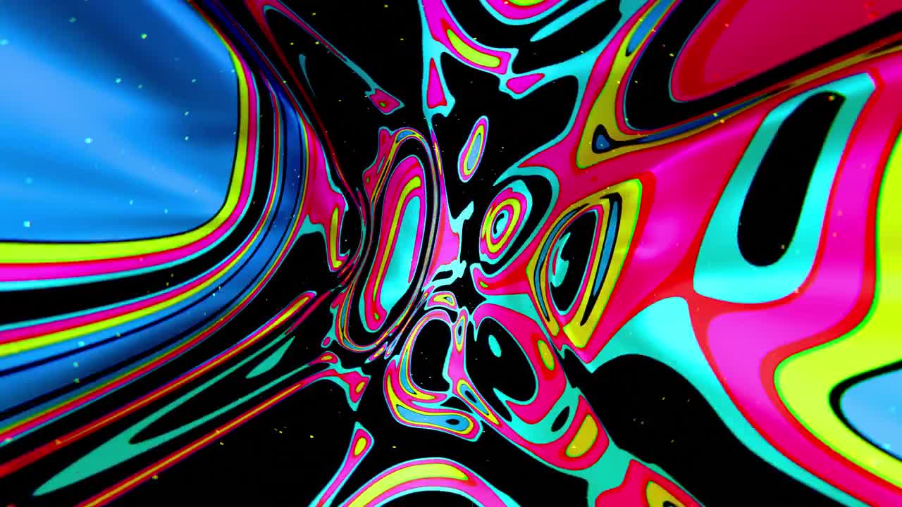 Psychedelic Pop Art Vivid Kaleidoscope Pattern, Vertical