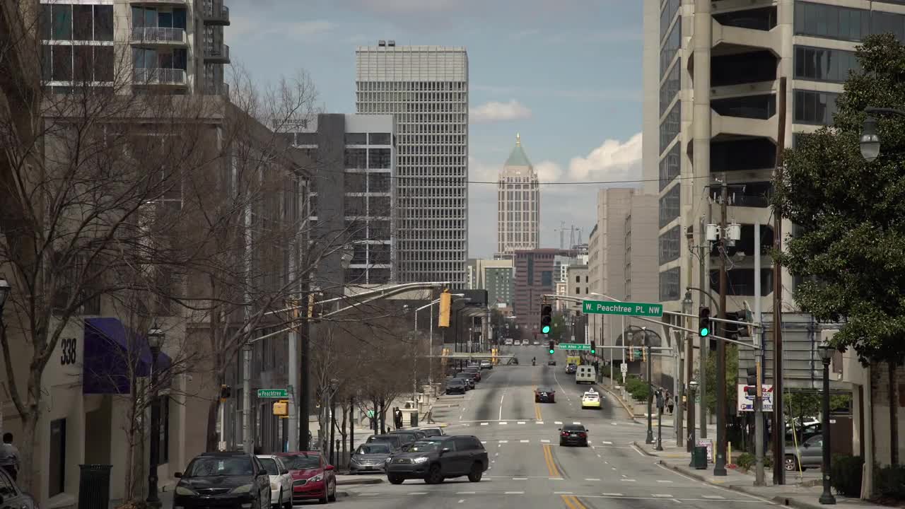 Street In Atlanta - Stock Video | Motion Array