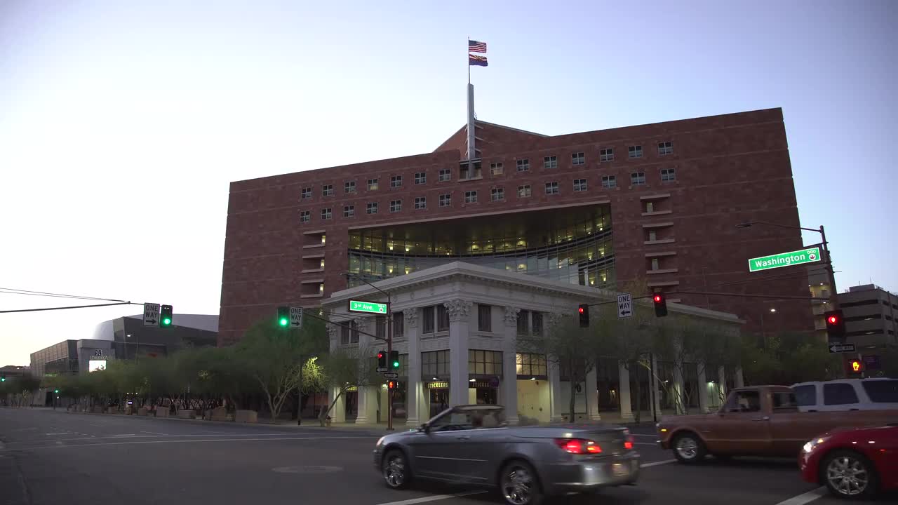 The Municipal Court Of Phoenix Stock Video Motion Array