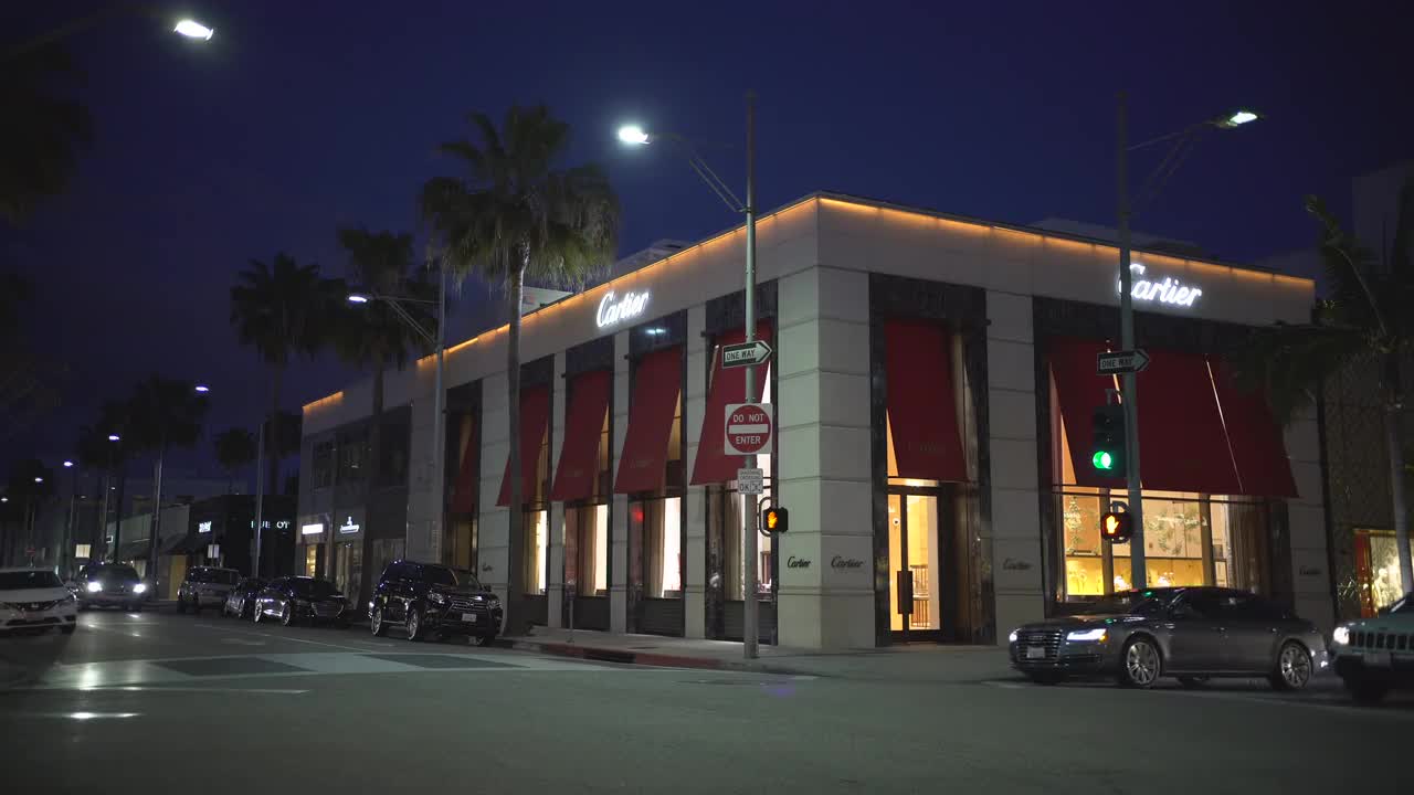 Cartier In Beverly Hills Stock Video Motion Array