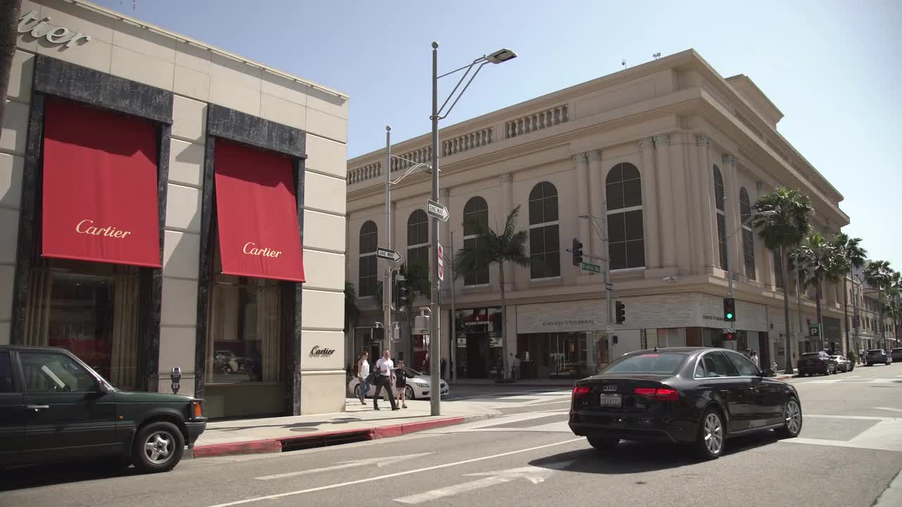 Cartier Store In Beverly Hills Stock Video Motion Array