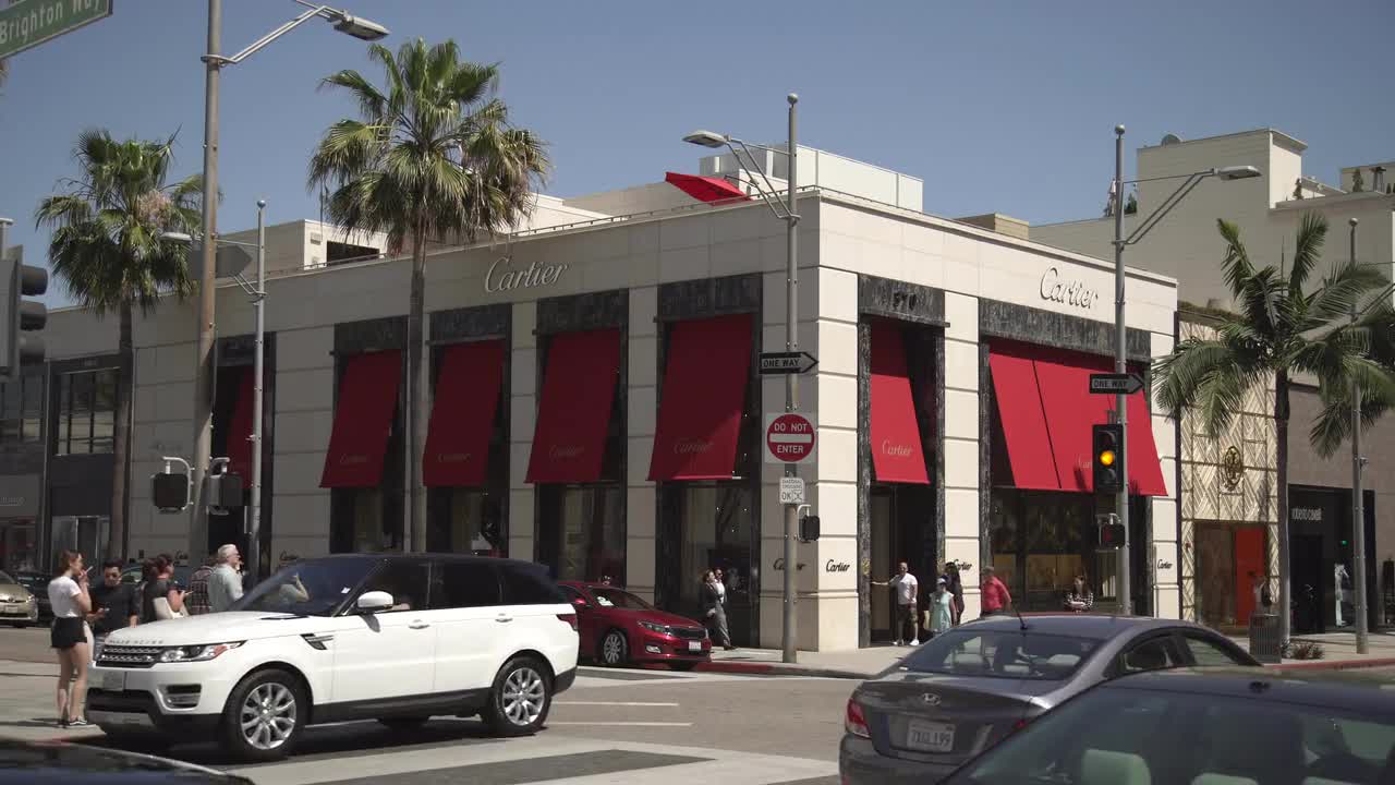 Cartier Building In Beverly Hills Stock Video Motion Array