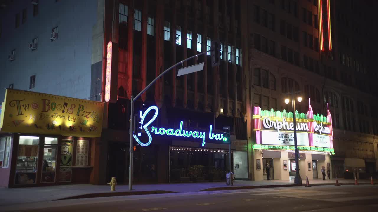 Broadway Bar At Night - Stock Video | Motion Array