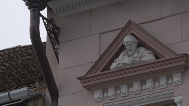 Sculpture Inside A Pediment - Stock Video | Motion Array