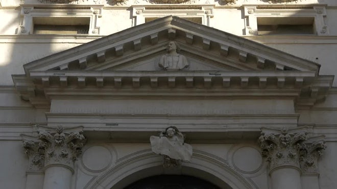 Statues And Pediment - Stock Video | Motion Array