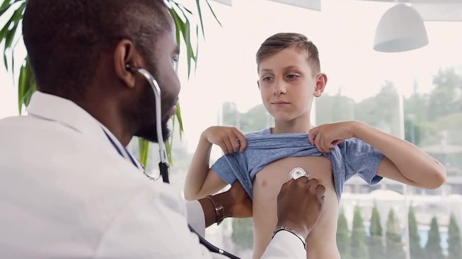 pediatric genital exam video