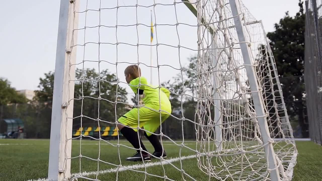 Goalkeeper Misses The Ball Stock Video Motion Array