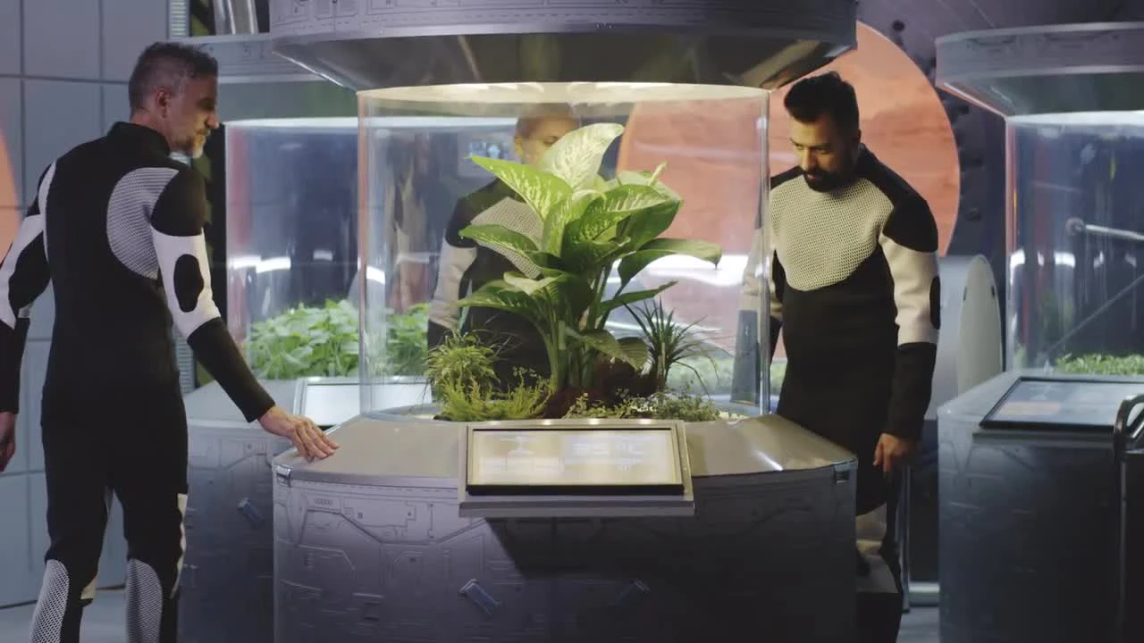 Mars Instruments Planters Astrobiologists Using Plant Incubators - Stock Video | Motion Array