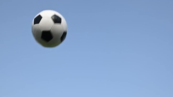 A Football In The Air - Stock Video