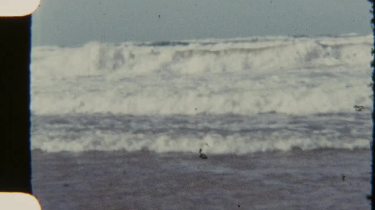 Ocean Waves Hitting Shore Super 8mm Vintage Film by Magiclantern
