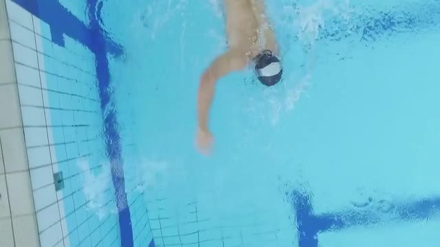 Swimmer In Pool: Stock Video